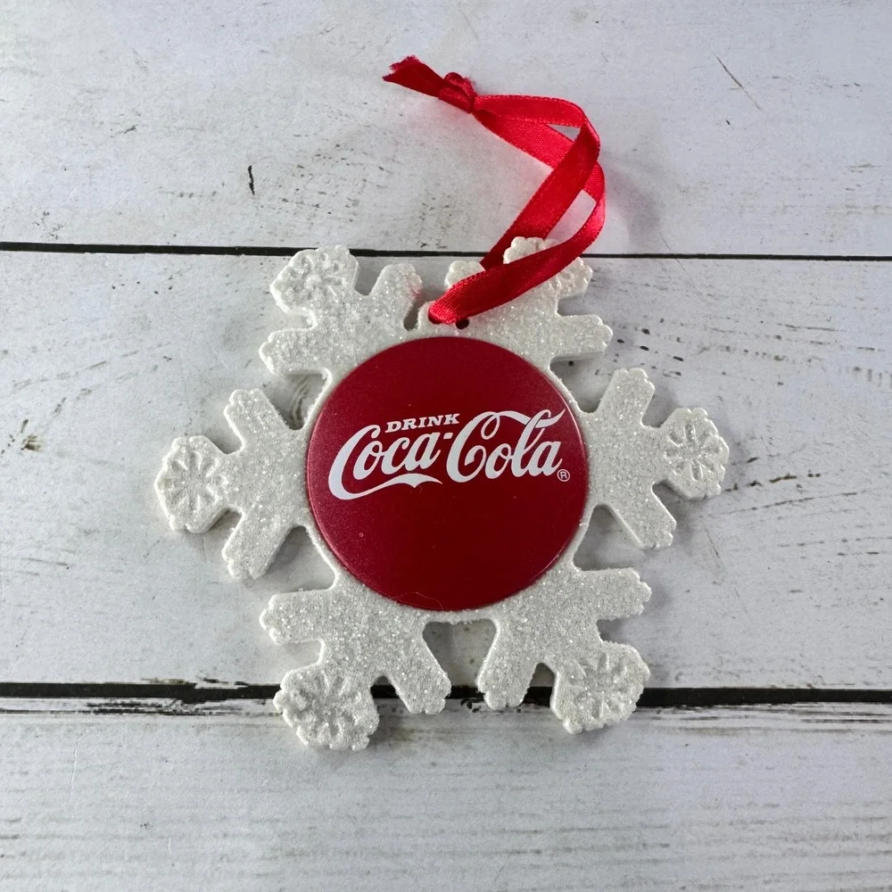 Vtg Coca-Cola‎ Christmas Ornament Lot 8pc Santa Polar Bear Truck Vending Machine